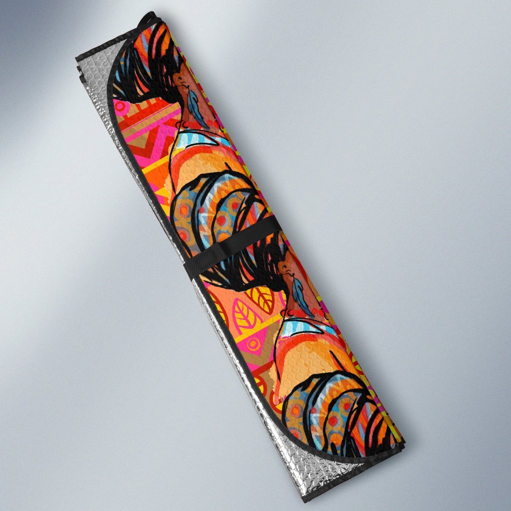 African Girl Aztec Car Sun Shade-JorJune
