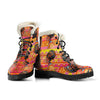 African Girl Aztec Faux Fur Leather Boots