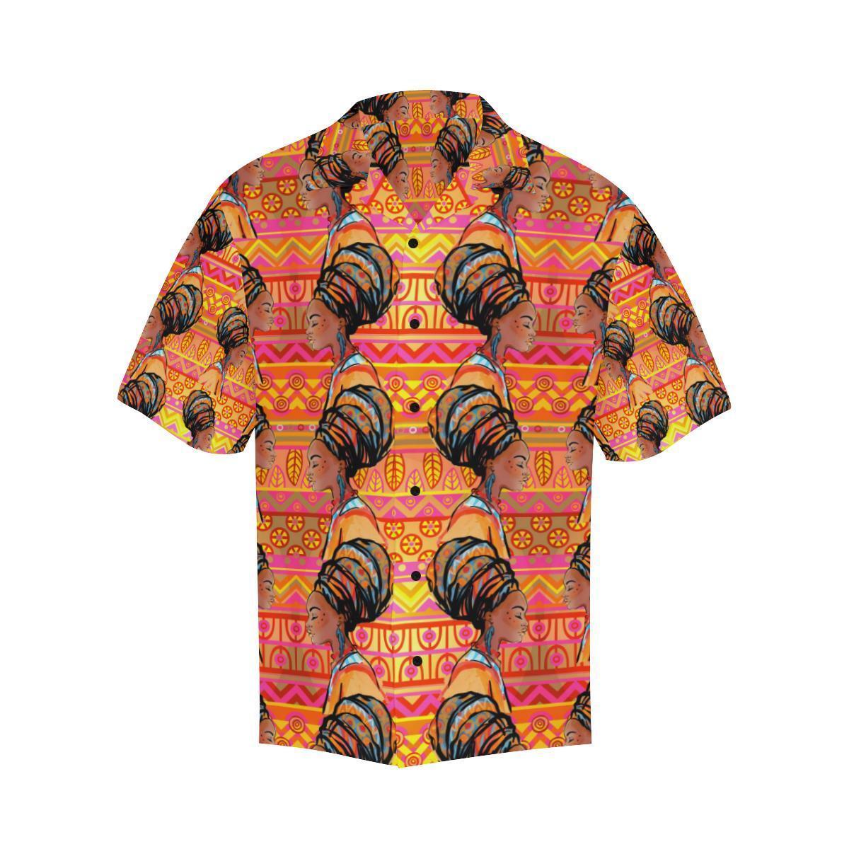 African Girl Aztec Hawaiian Shirt-JORJUNE.COM
