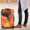 African Girl Aztec Luggage Cover Protector