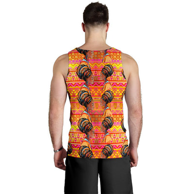 African Girl Aztec Men Tank Top