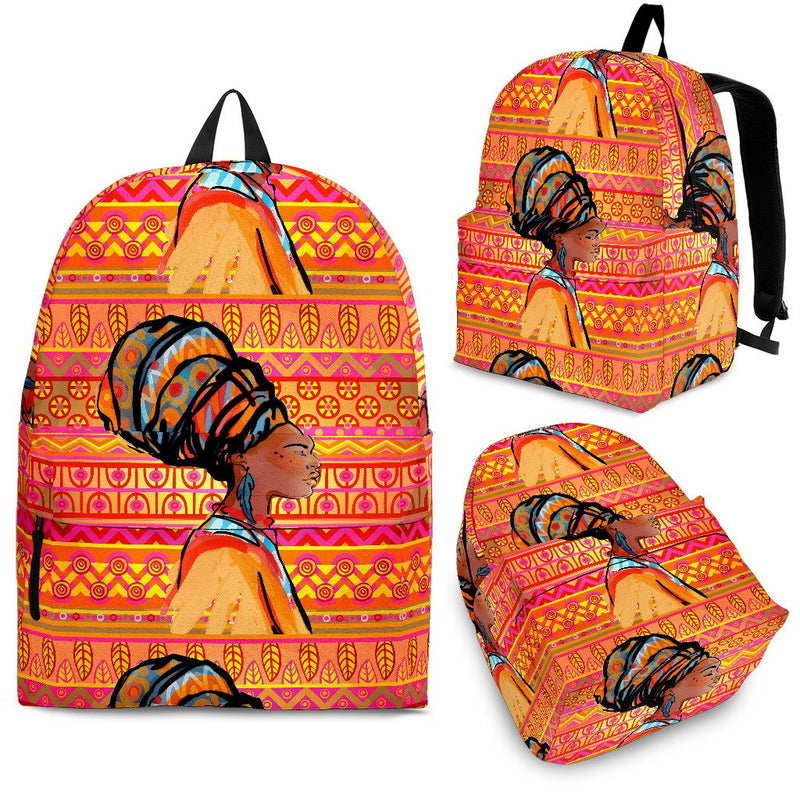 African Girl Aztec Premium Backpack
