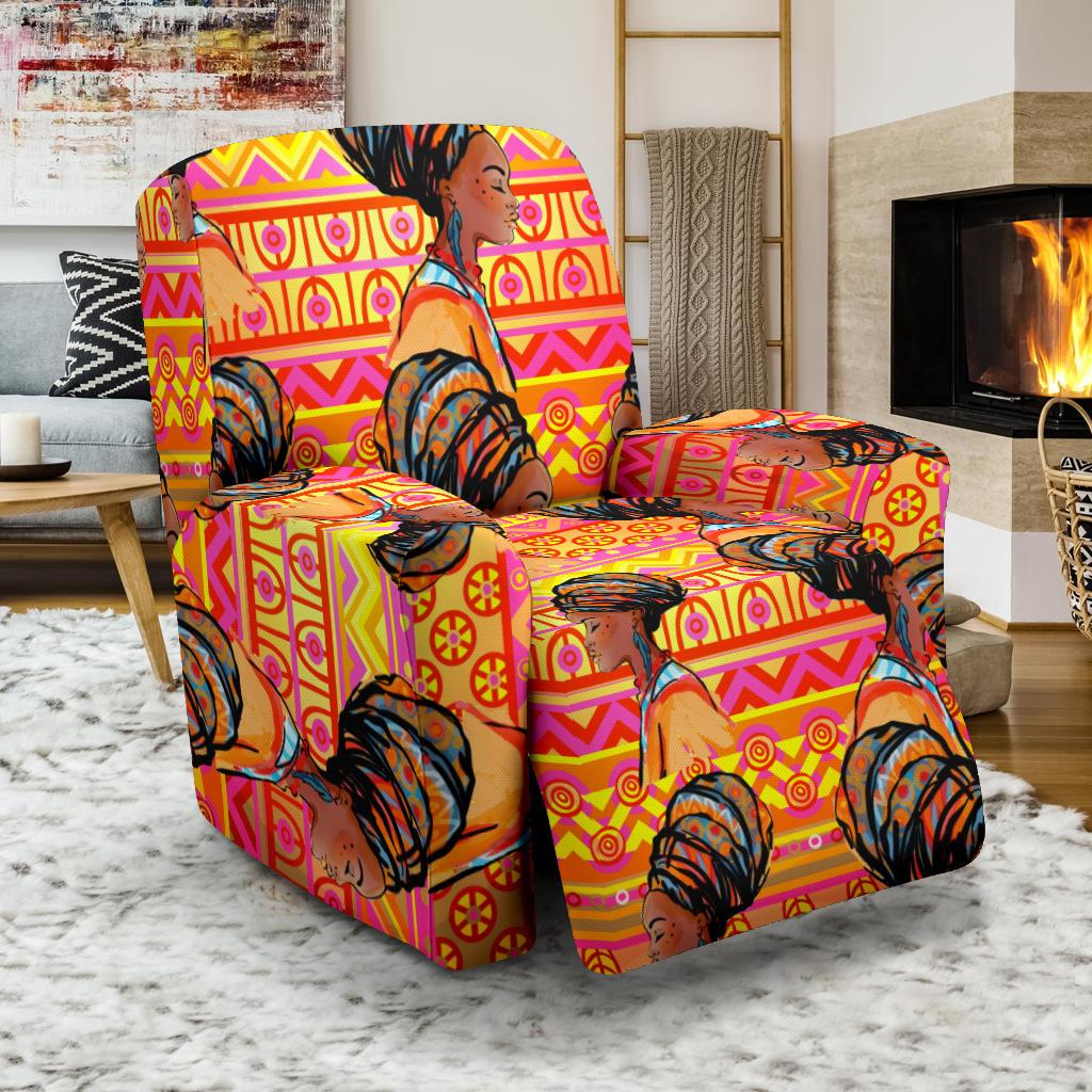 African Girl Aztec Recliner Slipcover-JORJUNE.COM
