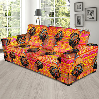 African Girl Aztec Sofa Slipcover-JORJUNE.COM