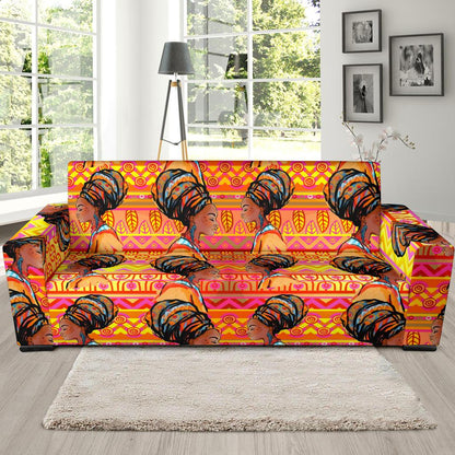 African Girl Aztec Sofa Slipcover-JORJUNE.COM