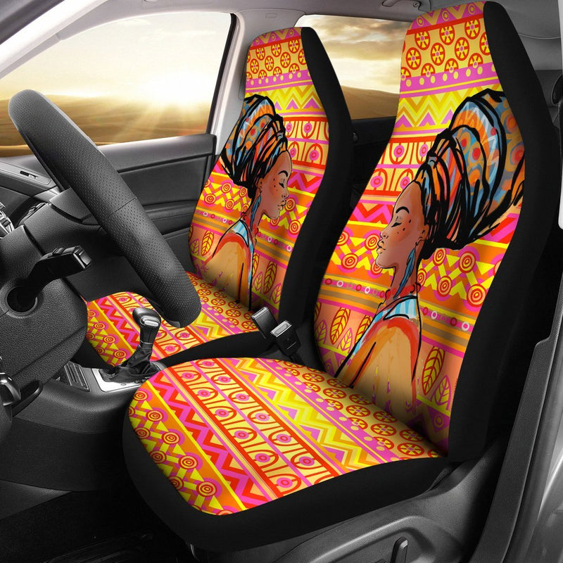 African Girl Aztec Universal Fit Car Seat Covers