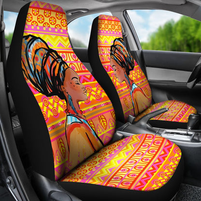 African Girl Aztec Universal Fit Car Seat Covers