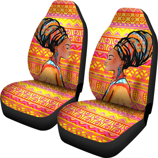 African Girl Aztec Universal Fit Car Seat Covers