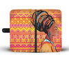 African Girl Aztec Wallet Phone Case