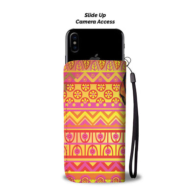 African Girl Aztec Wallet Phone Case