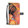 African Girl Aztec Wallet Phone Case