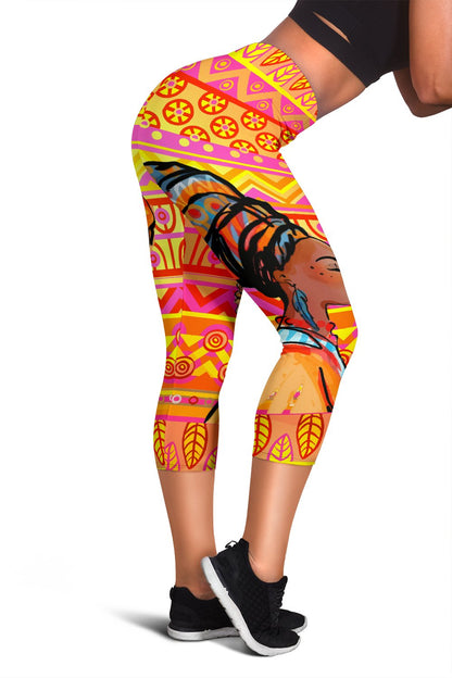 African Girl Aztec Women Capris