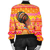 African Girl Aztec Women Casual Bomber Jacket