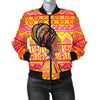 African Girl Aztec Women Casual Bomber Jacket