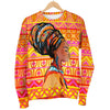 African Girl Aztec Women Crewneck Sweatshirt