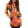 African Girl Aztec Women Hoodie Dress