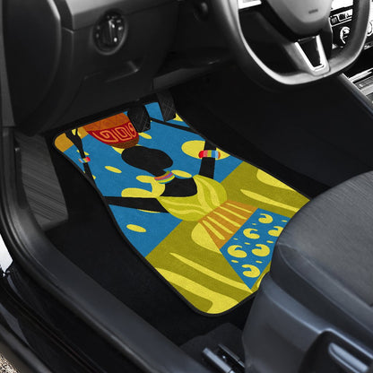 African Girl Design Car Floor Mats