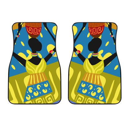 African Girl Design Car Floor Mats
