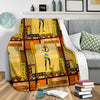 African Girl Design Fleece Blanket