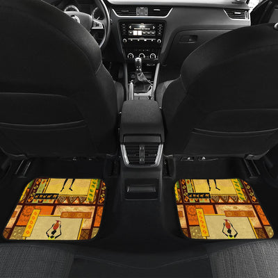 African Girl Design Front and Back Car Floor Mats
