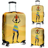 African Girl Design Luggage Cover Protector