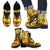 African Girl Design Men Leather Boots