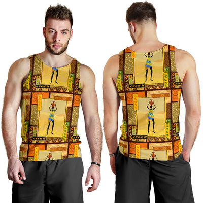 African Girl Design Men Tank Top