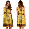 African Girl Design Sleeveless Mini Dress