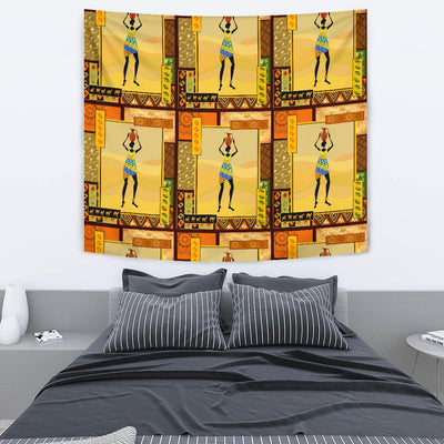 African Girl Design Tapestry