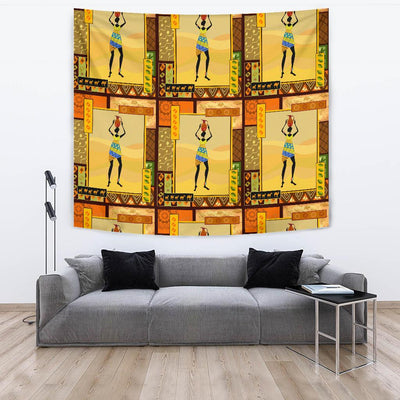 African Girl Design Tapestry