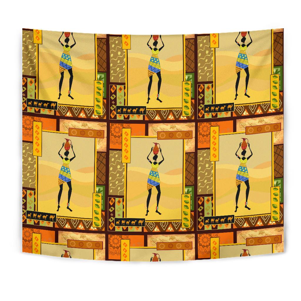 African Girl Design Tapestry