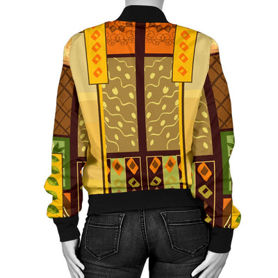 African Girl Design Women Casual Bomber Jacket