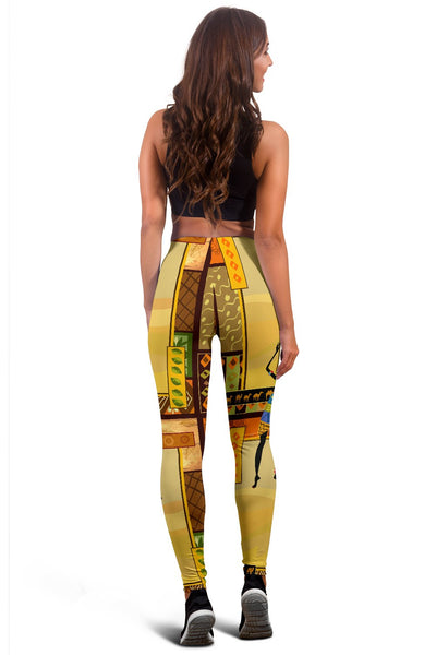 African Girl Design Women Leggings