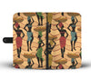 African Girl Pattern Wallet Phone Case