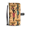 African Girl Pattern Wallet Phone Case