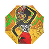 African Girl Print Automatic Foldable Umbrella