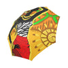 African Girl Print Automatic Foldable Umbrella