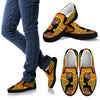 African Girl Print Men Canvas Slip On Shoes