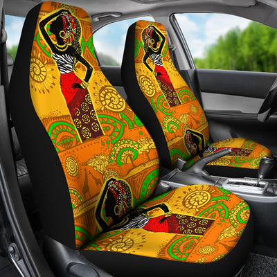 African Girl Print Universal Fit Car Seat Covers