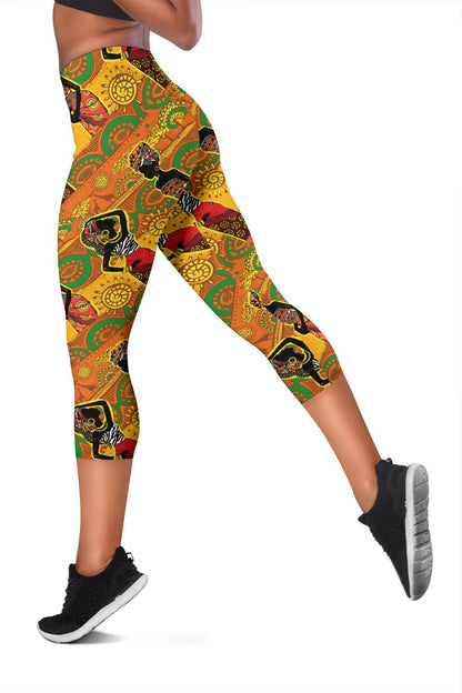 African Girl Print Women Capris