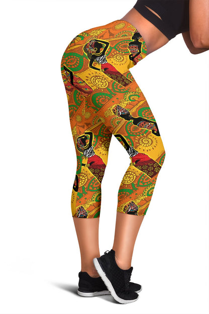 African Girl Print Women Capris