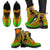 African Girl Print Women & Men Leather Boots