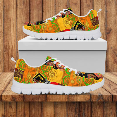 African Girl Print Women Sneakers Shoes