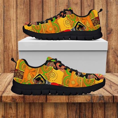 African Girl Print Women Sneakers Shoes