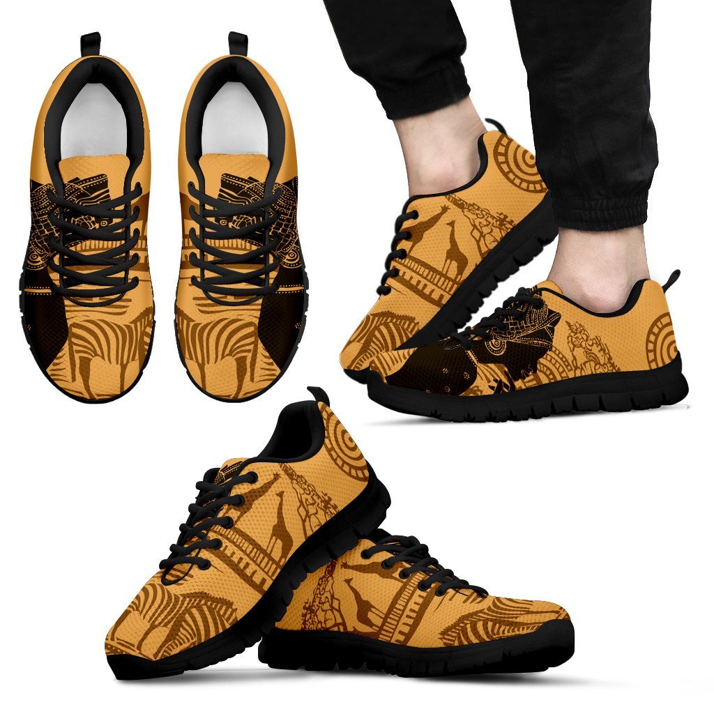 African Girl Safari Men Sneakers