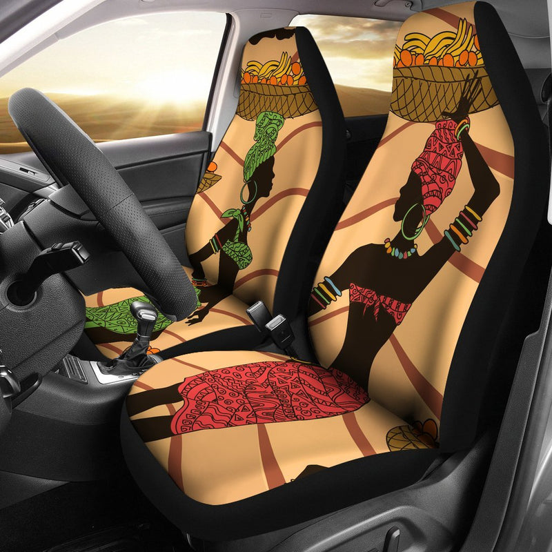 African Girl Safari Universal Fit Car Seat Covers