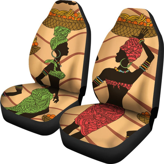 African Girl Safari Universal Fit Car Seat Covers