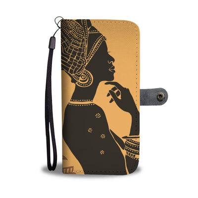 African Girl Safari Wallet Phone Case