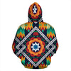 African Kente All Over Zip Up Hoodie