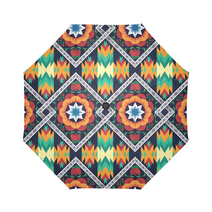 African Kente Automatic Foldable Umbrella